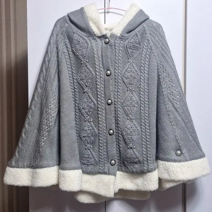 [BUNJANG] Axisfarm Grey Poncho Cape / !!가격 제안O!! 엑시즈팜 그레이 판초 망토 일브 대장