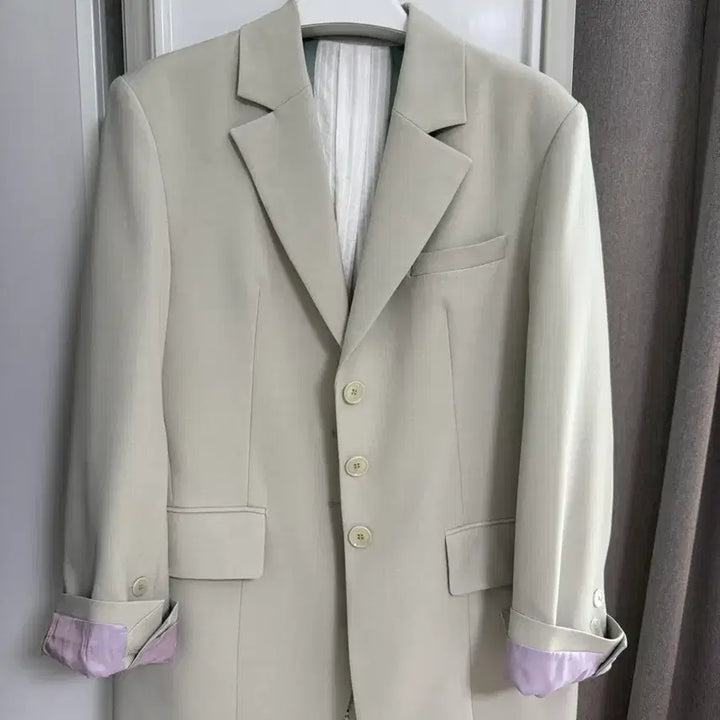 [BUNJANG] Theilma Keller Back Open Jacket Light Mint / 더일마 라이트민트 백오픈 자켓