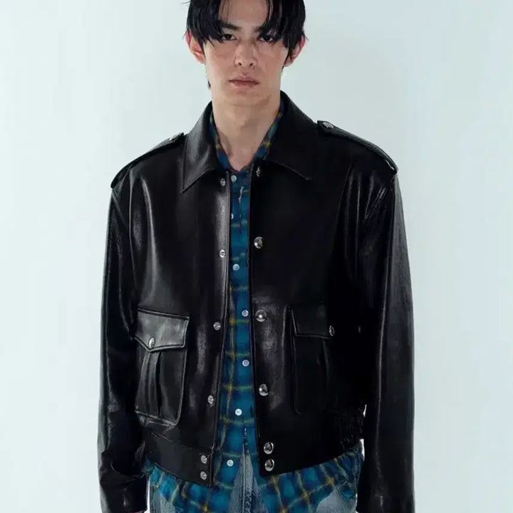 [BUNJANG] Nois 26ss Lambskin Leather Jacket / 노이스 26ss 램스킨 레더 자켓