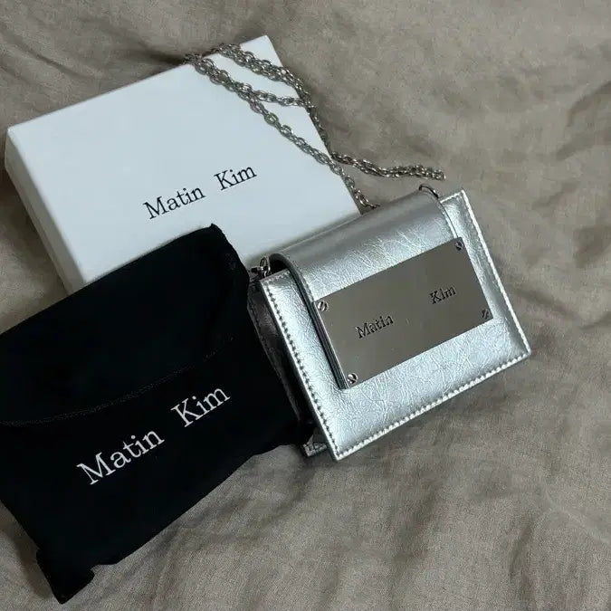 [BUNJANG] Matinkim Eco Dean Mini Bag - Silver / (무배) 마뗑킴 이코디언 미니백 실버