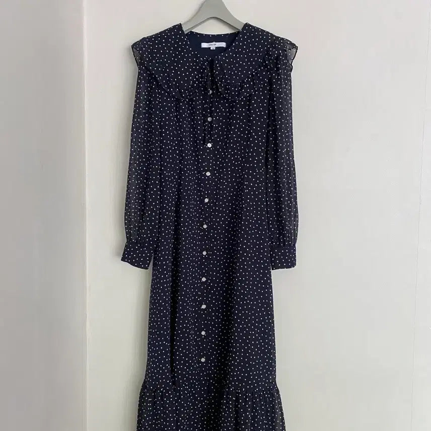 [SOLD OUT] 66 벰버 도트 롱롱 원피스.