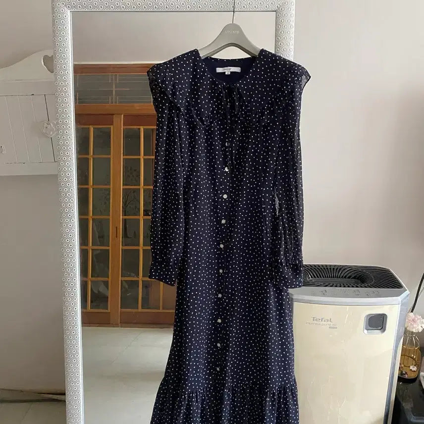 [SOLD OUT] 66 벰버 도트 롱롱 원피스.