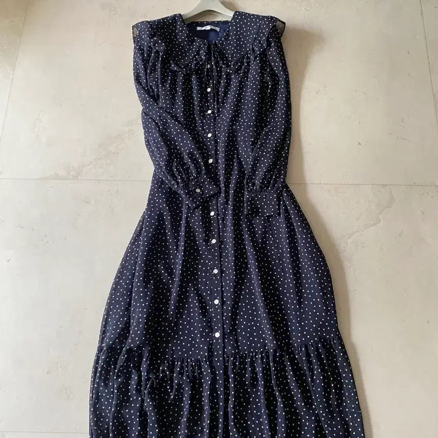 [SOLD OUT] 66 벰버 도트 롱롱 원피스.