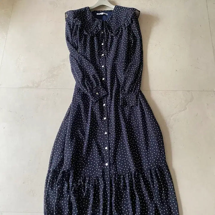 [SOLD OUT] 66 벰버 도트 롱롱 원피스.