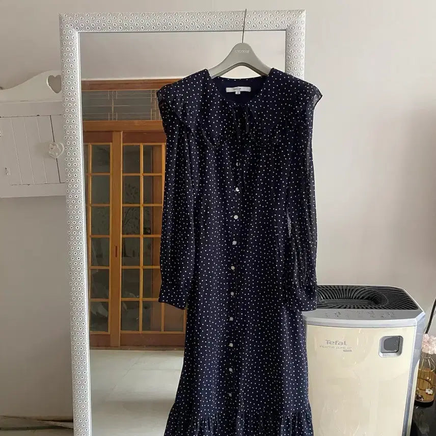 [SOLD OUT] 66 벰버 도트 롱롱 원피스.