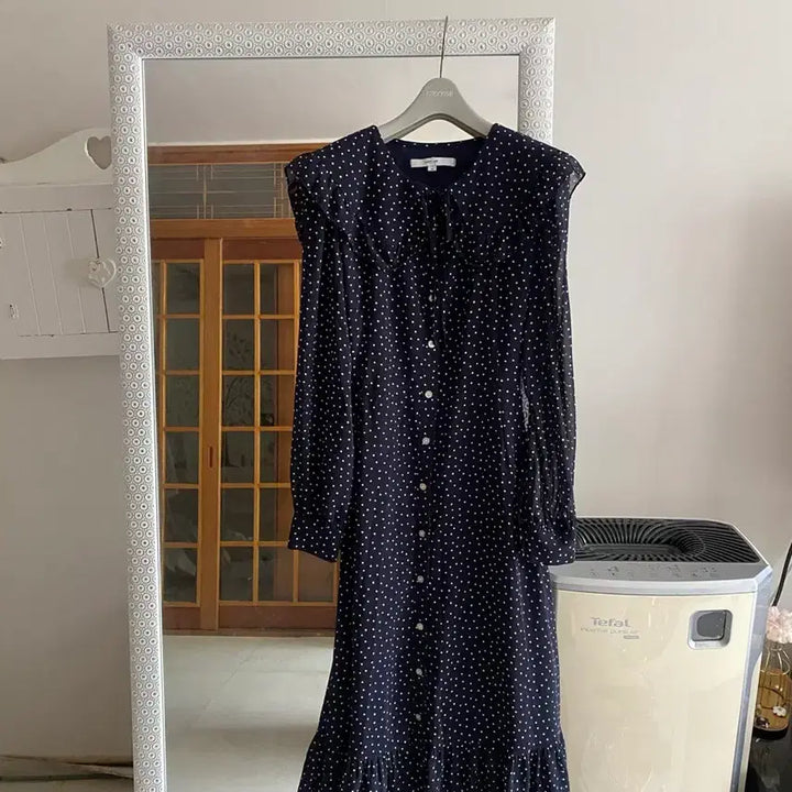 [SOLD OUT] 66 벰버 도트 롱롱 원피스.