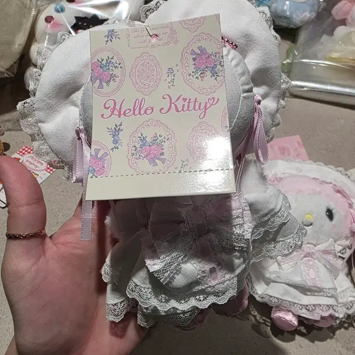 [BUNJANG] Sanrio White Frill Series Kitty My Melody Piano Bundle Set / 산리오 화이트 프릴 시리즈 키티 마이멜로디 피아노 일괄