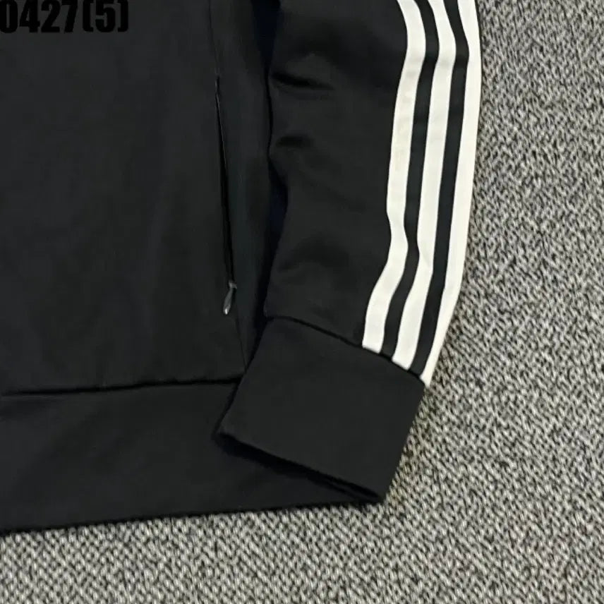 [BUNJANG] Adidas 3-Stripes Track Top Black Jersey / 아디다스 삼선 트랙탑 블랙 져지