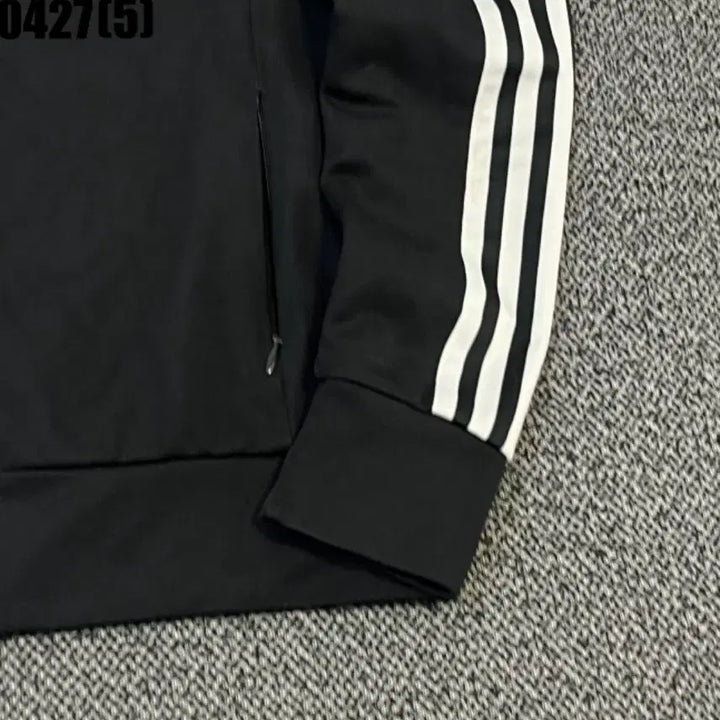 [BUNJANG] Adidas 3-Stripes Track Top Black Jersey / 아디다스 삼선 트랙탑 블랙 져지