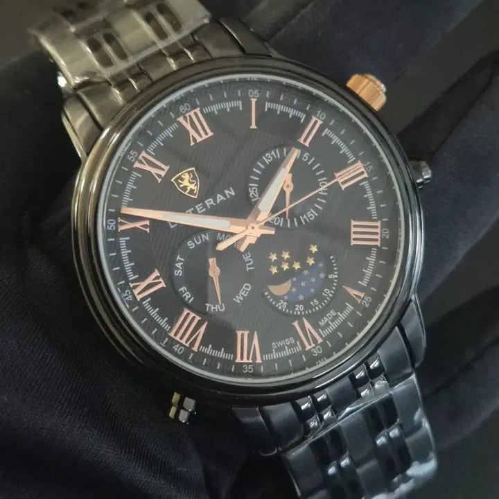 [BUNJANG] LATERAN Moonphase LTN-001D Swiss Made Metal Watch / 라테란시계 스위스메이드 새상품