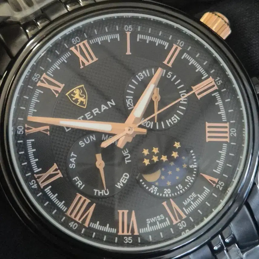 [BUNJANG] LATERAN Moonphase LTN-001D Swiss Made Metal Watch / 라테란시계 스위스메이드 새상품