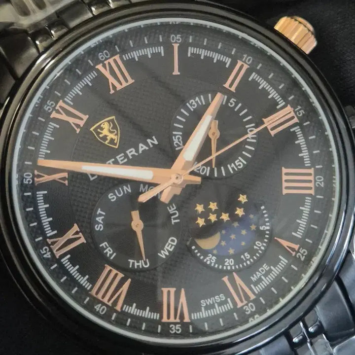 [BUNJANG] LATERAN Moonphase LTN-001D Swiss Made Metal Watch / 라테란시계 스위스메이드 새상품