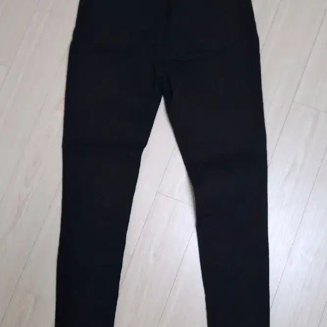 [BUNJANG] Black Denim Cutting Jeans Style Pants / 블랙 데님 컷팅진 스타일 바지
