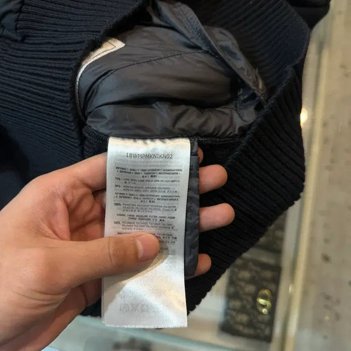 [BUNJANG] Parajumpers Hooded Knit Padded Jacket (Black, S Size) / [정품 , S사이즈] 파라점퍼스 후드 니트패딩 블랙
