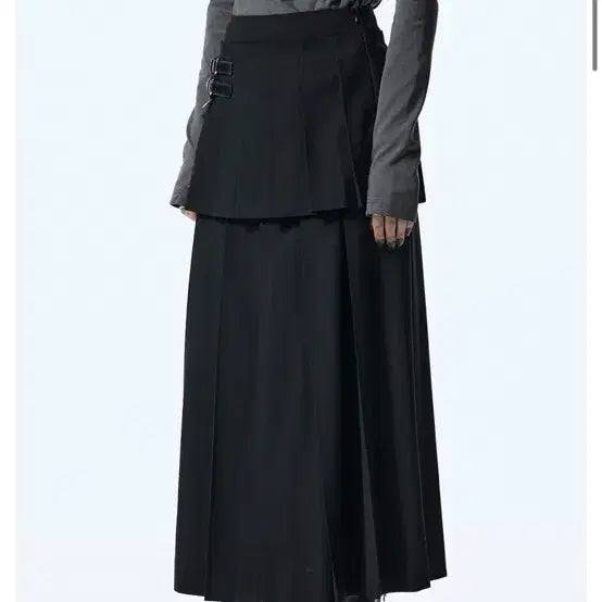 [BUNJANG] Triming Bird Tiered Pleated Skirt / 트리밍버드 스커트 치마 Tiered Pleated Skirt