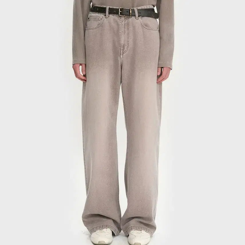 [BUNJANG] Bellie True Wide Vintage Beige Jeans / 벨리에 트루와이드 빈티지베이지 28/32