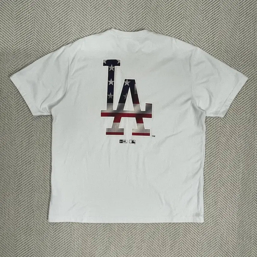 [BUNJANG] New Era LA Dodgers Short Sleeve T-Shirt White XL / 뉴에라 LA다저스 반팔티 화이트 XL