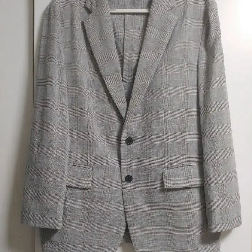 [SOLD OUT] 송지오옴므  린넨 체크 블레이저 자켓 105 (100추천)