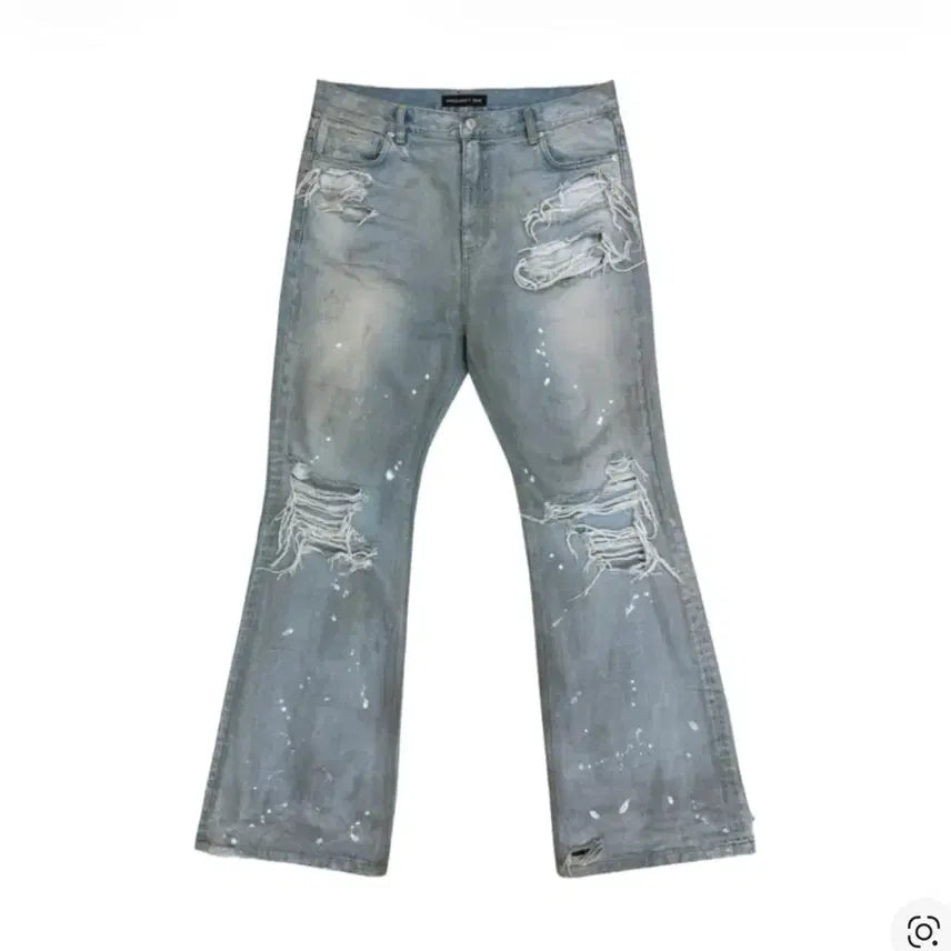 [BUNJANG] GR Distressed Flare Jeans Blue / [3] 프로젝트 GR 디스트레스드 플레어 진 블루