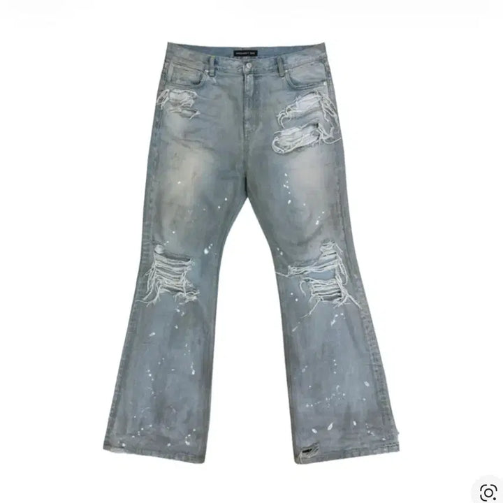 [BUNJANG] GR Distressed Flare Jeans Blue / [3] 프로젝트 GR 디스트레스드 플레어 진 블루