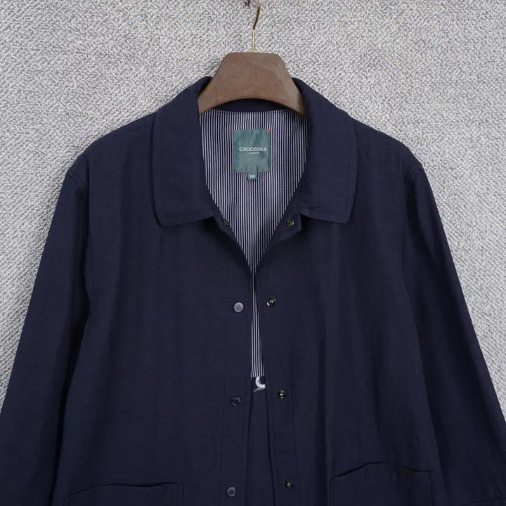 [BUNJANG] Crocodile 22SS Lettering Embroidery Linen Blend 7-Sleeve Jacket Size 100 / 크로커다일 22SS 레터링자수 린넨혼방 7부 자켓 100size