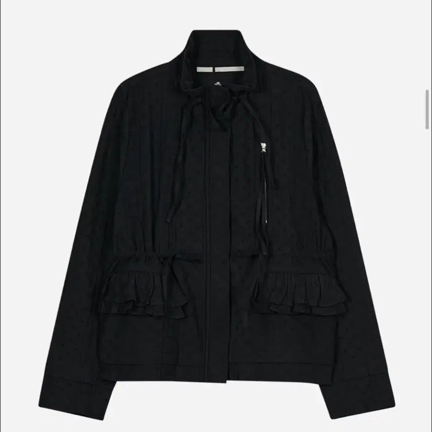 [BUNJANG] Typeservice String Trimmed Lace Jacket - Black / 타입서비스 String Trimmed Lace Jacket 블랙