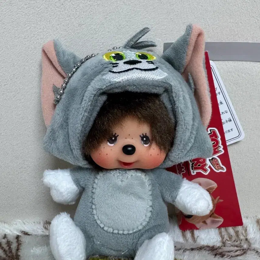 [BUNJANG] Monchhichi x Tom and Jerry Keychain / 몬치치 x 톰과제리 키링