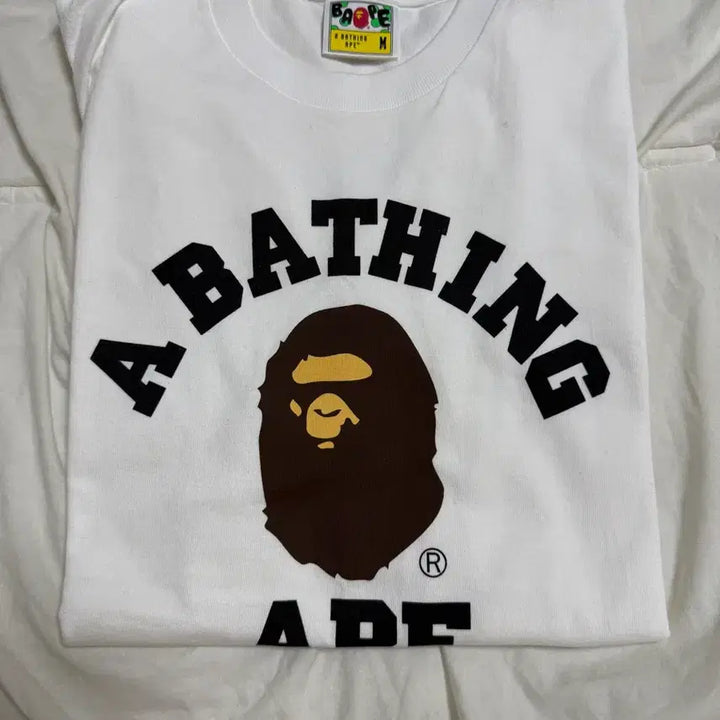 [BUNJANG] BAPE College Long Sleeve T-Shirt M / 베이프 컬리지 롱슬리브 티셔츠 M