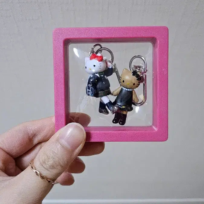 [BUNJANG] Hello Kitty Mini Figure Keyring Set / 미니미 헬로키티 키링 장식용 케이스 키티갓챠