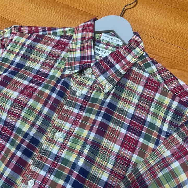 [BUNJANG] Individualized Madras Check Shirt / 인디비주얼라이즈드 셔츠 마드라스 체크 셔츠 15.5-33 (100)