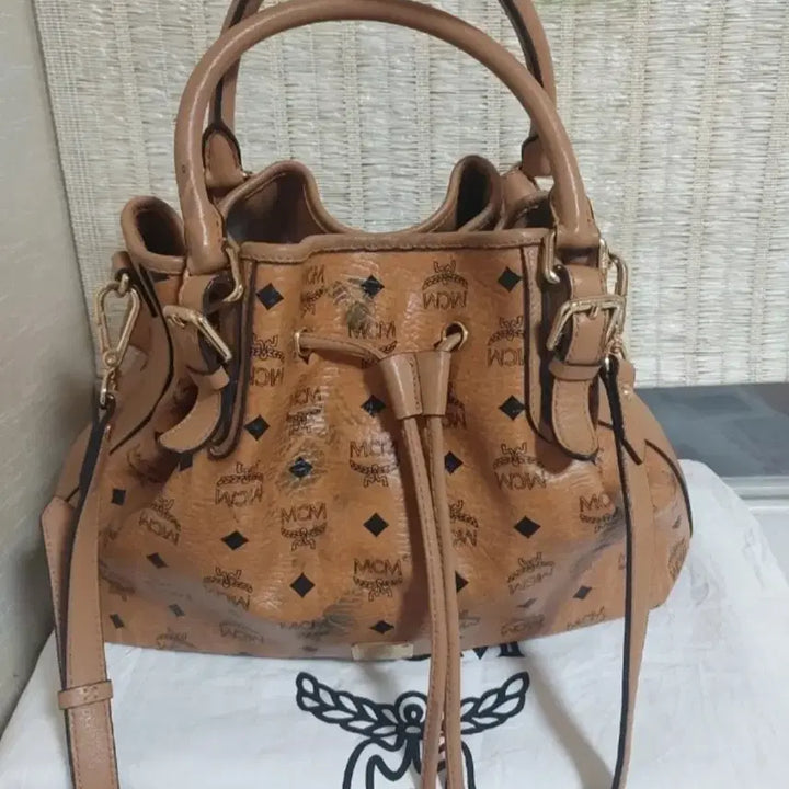 [BUNJANG] MCM Tote Bag Brown/Beige Set / 2종일괄)MCM 가방 브라운 / 베이지 토트백