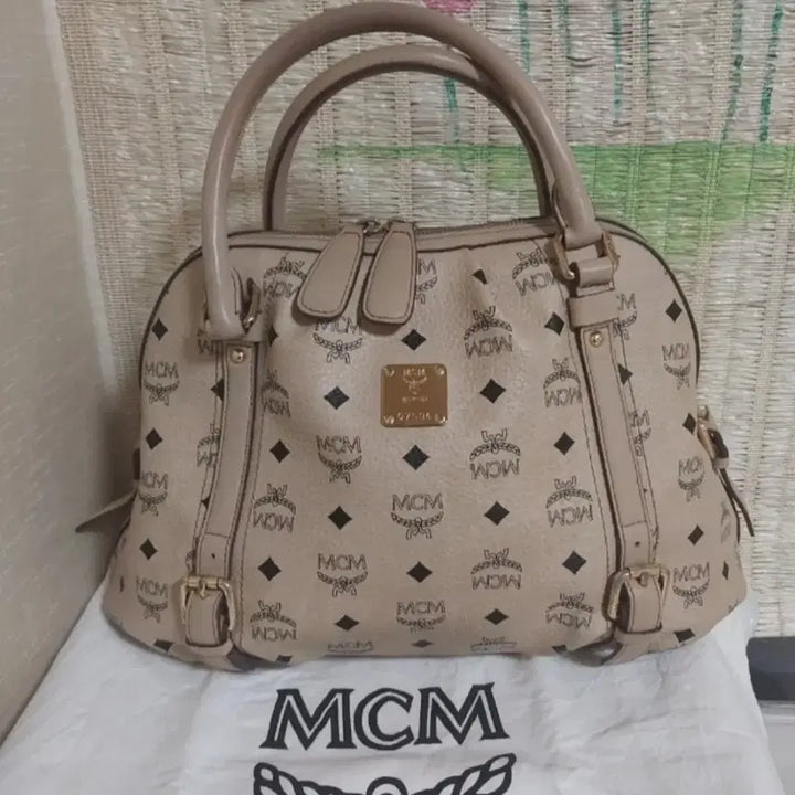 [BUNJANG] MCM Tote Bag Brown/Beige Set / 2종일괄)MCM 가방 브라운 / 베이지 토트백