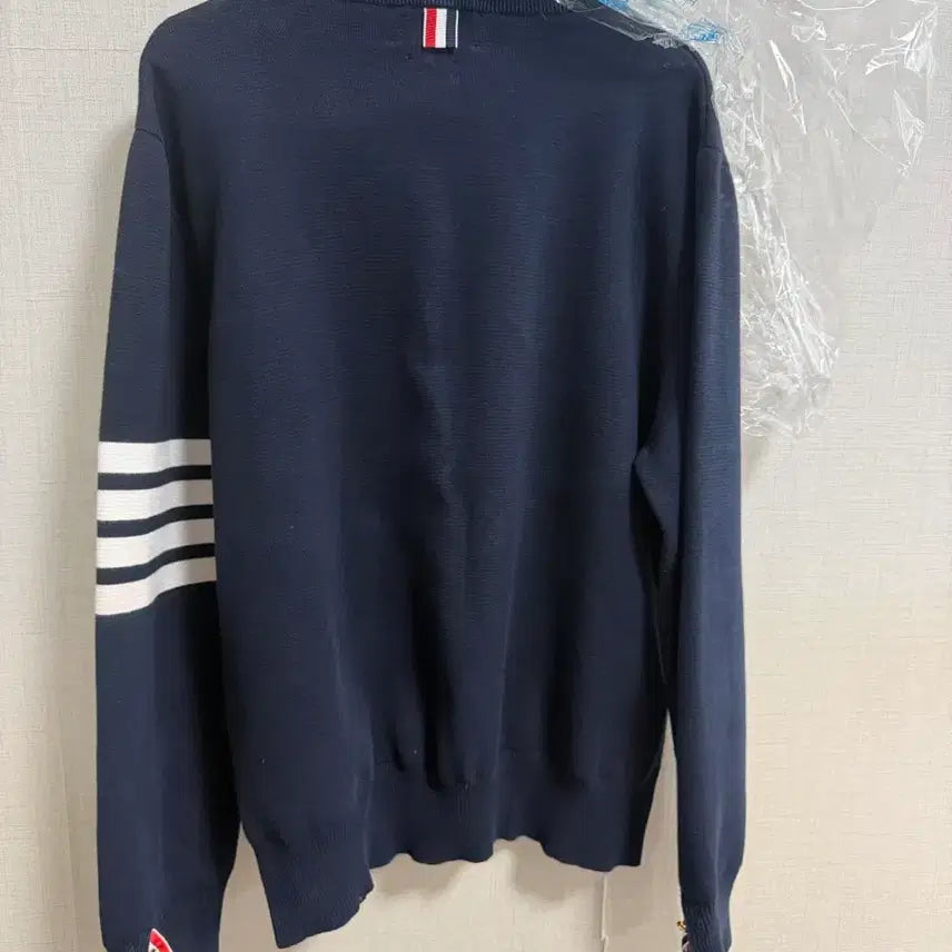 [SOLD OUT] (4,정품) 드라이완료 톰브라운 밀라노스티치 금장 니트 네이비