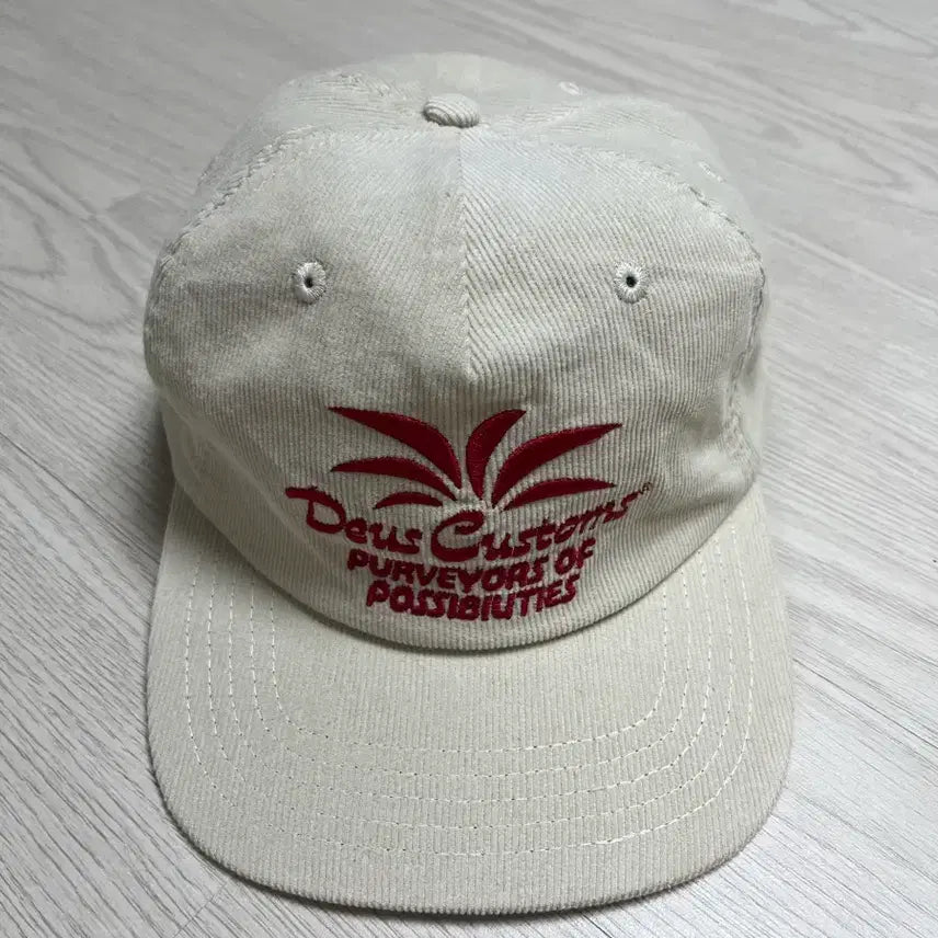 [BUNJANG] Deus Ex Machina Corduroy Ball Cap Ivory / 데우스 엑스 마키나 코듀로이 볼캡 아이보리