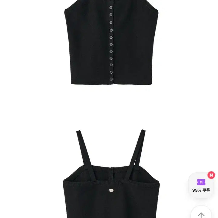 [BUNJANG] S General Idea Button-Up Knit Bustier / 하객룩 미사용 s제너럴아이디어 버튼업 니트 뷔스티에