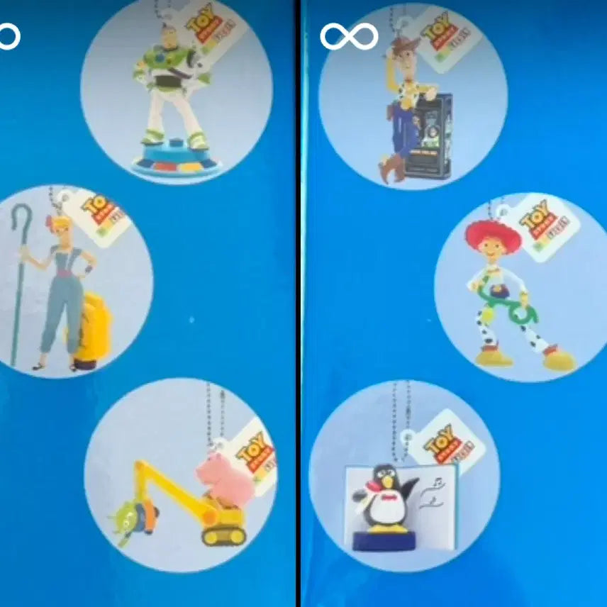 [BUNJANG] Toy Story Character Figure Keyring Set / 토이스토리 캐릭터 피규어 키링 6종세트
