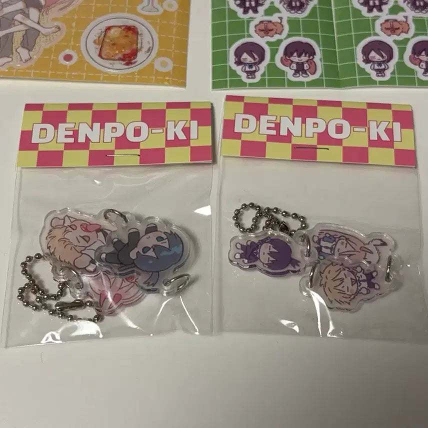 [BUNJANG] Chainsaw Man Denpaki Sticker Acrylic Keyring / 아무님 체인소맨 덴파키 스티커 아크릴 키링