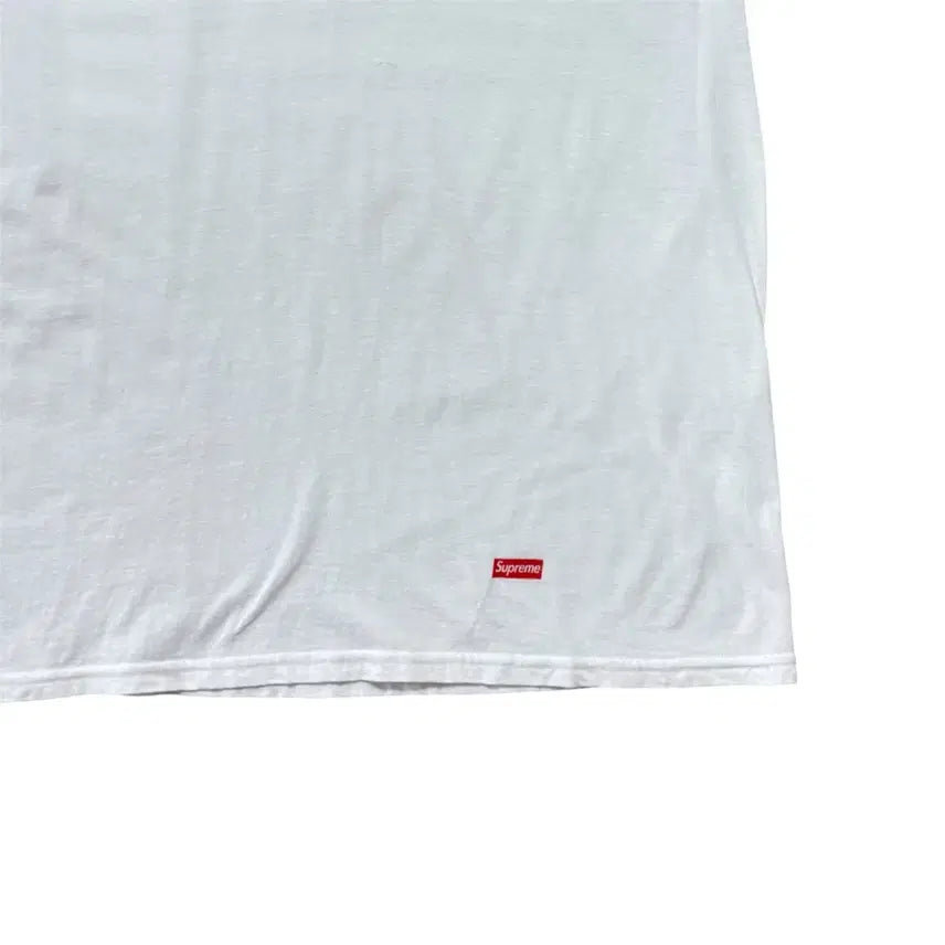 [BUNJANG] Supreme x Haynes White T-Shirt / 슈프림 헤인즈 흰색 반팔 티셔츠