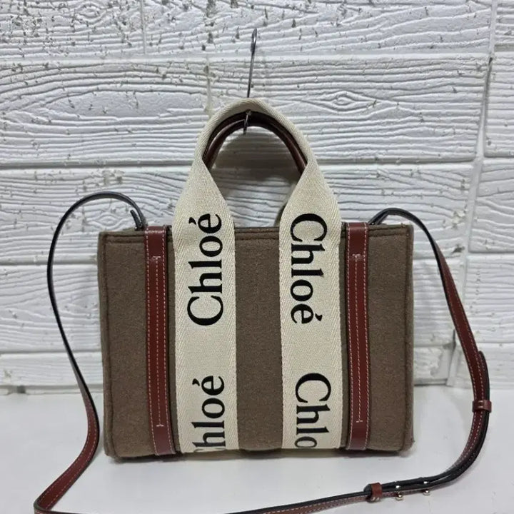 [BUNJANG] Chloe Woody Small Tote Bag Leather / 새상품 정품  끌로에 우디 스몰 토드백