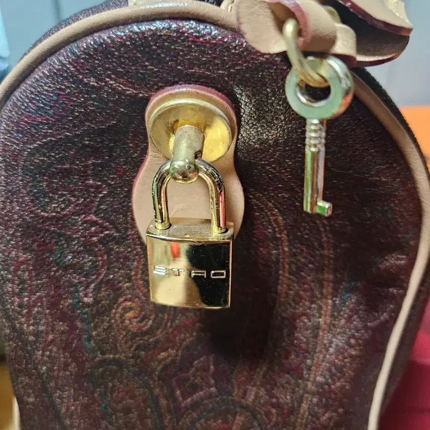 [BUNJANG] Etro Paisley Boston Bag Brown / 에트로 페이즐리 보스턴백 브라운