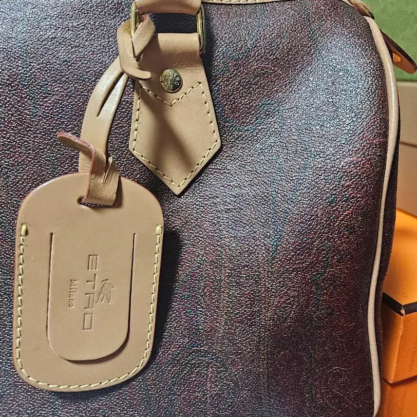 [BUNJANG] Etro Paisley Boston Bag Brown / 에트로 페이즐리 보스턴백 브라운