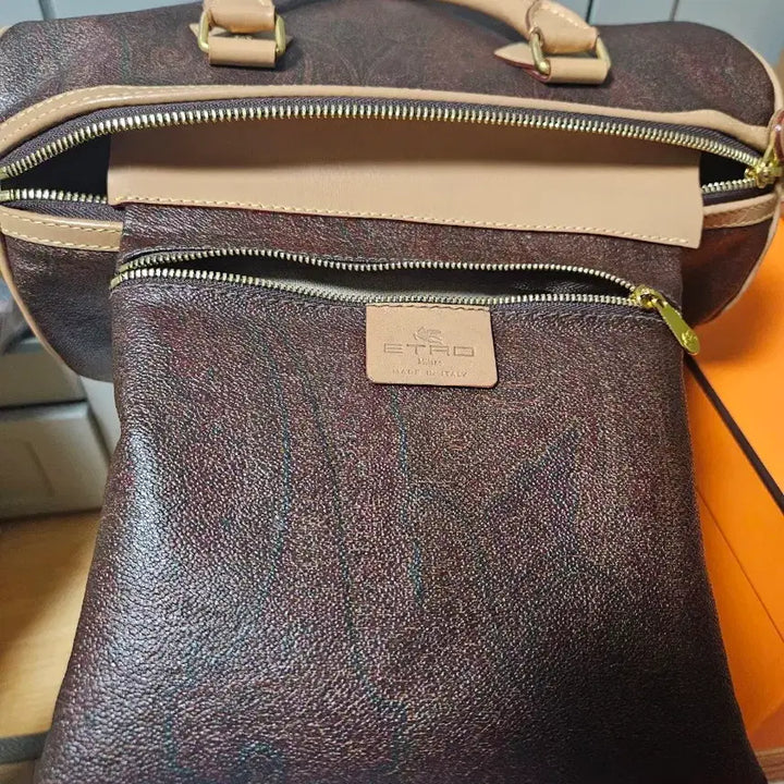 [BUNJANG] Etro Paisley Boston Bag Brown / 에트로 페이즐리 보스턴백 브라운