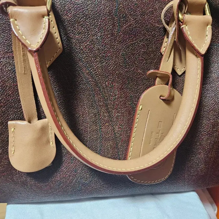 [BUNJANG] Etro Paisley Boston Bag Brown / 에트로 페이즐리 보스턴백 브라운