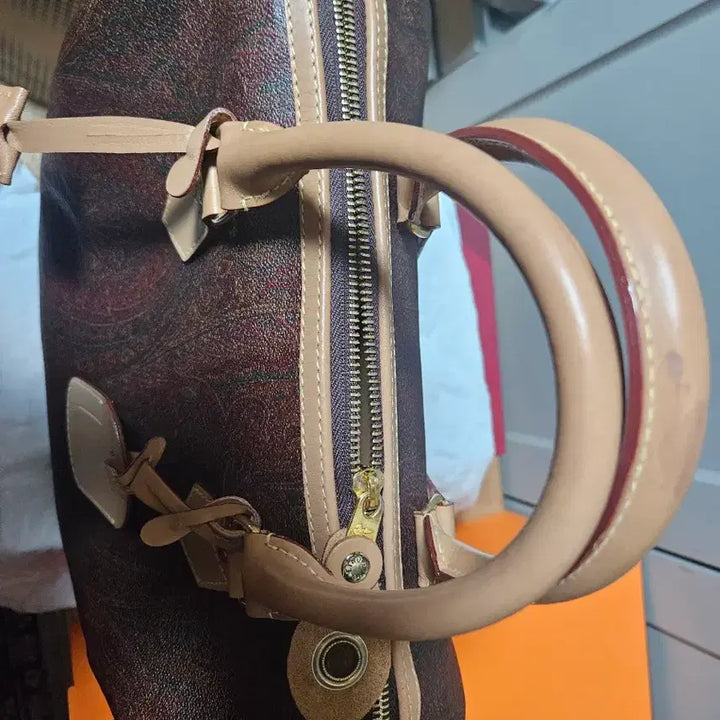 [BUNJANG] Etro Paisley Boston Bag Brown / 에트로 페이즐리 보스턴백 브라운