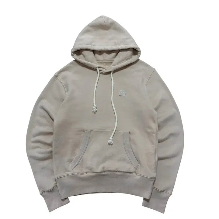 [BUNJANG] Acne Studios Face Logo Hoodie Pale Beige S / 아크네 스튜디오 페일 베이지 후드티