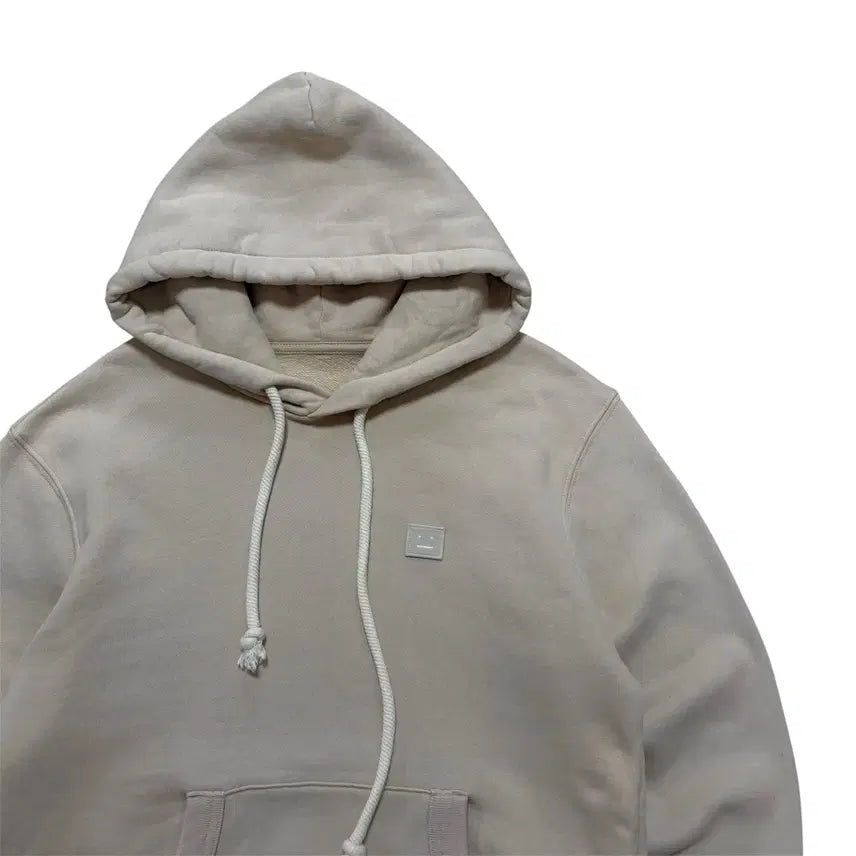 [BUNJANG] Acne Studios Face Logo Hoodie Pale Beige S / 아크네 스튜디오 페일 베이지 후드티
