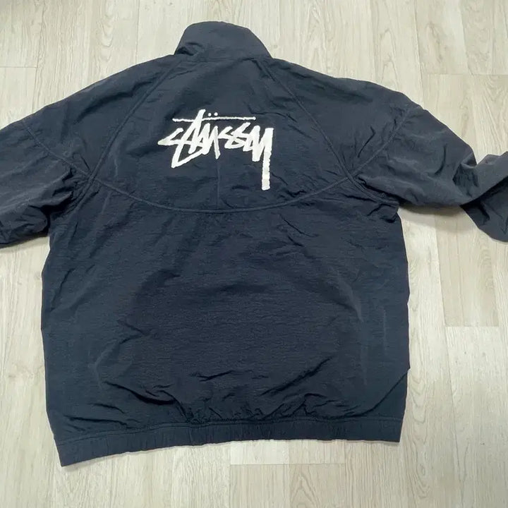 [BUNJANG] Nike Stussy Windrunner Anorak Black / M 나이키 스투시 윈드러너 아노락 블랙