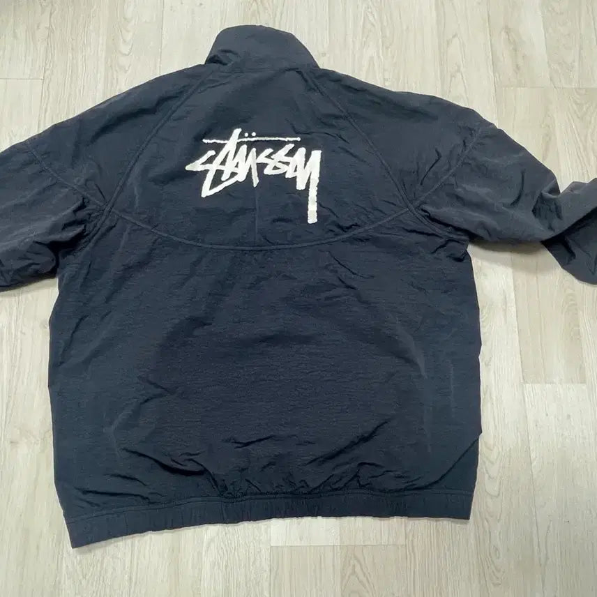 [BUNJANG] Nike Stussy Windrunner Anorak Black / M 나이키 스투시 윈드러너 아노락 블랙