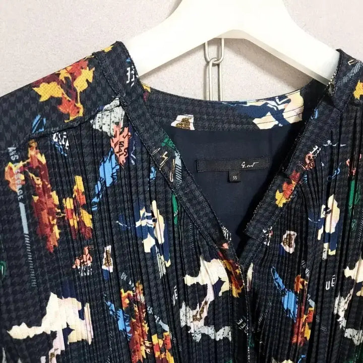[BUNJANG] Jigott Pleated Short Sleeve Midi Dress / 지컷 플리츠 반팔 원피스 55~66