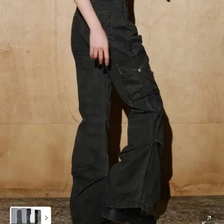 [BUNJANG] Helene Paris Washed Bootcut Denim Pants / 헬레네파리스 카치온 워시드 부츠컷 데님팬츠 바지 S